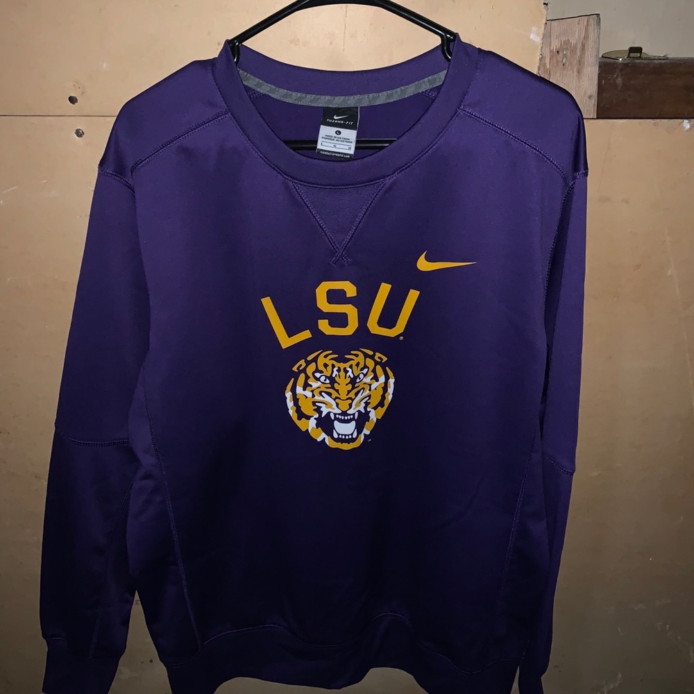 LSU Dri Fit Crewneck Nike